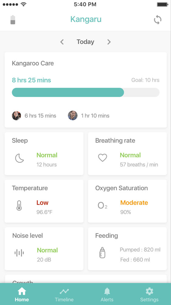 App screen